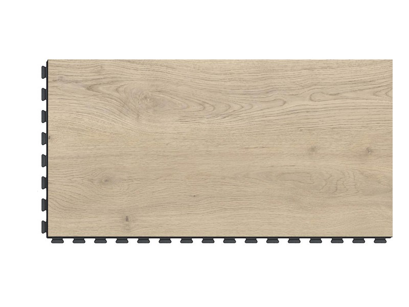 Dekor Nature Oak in natürlicher Eichenoptik, Platte mit sichtbarer Verzahnung